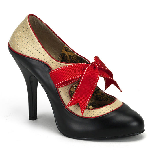 Bordello Pompe da donna TEMPT-27 BLK-Cream PU