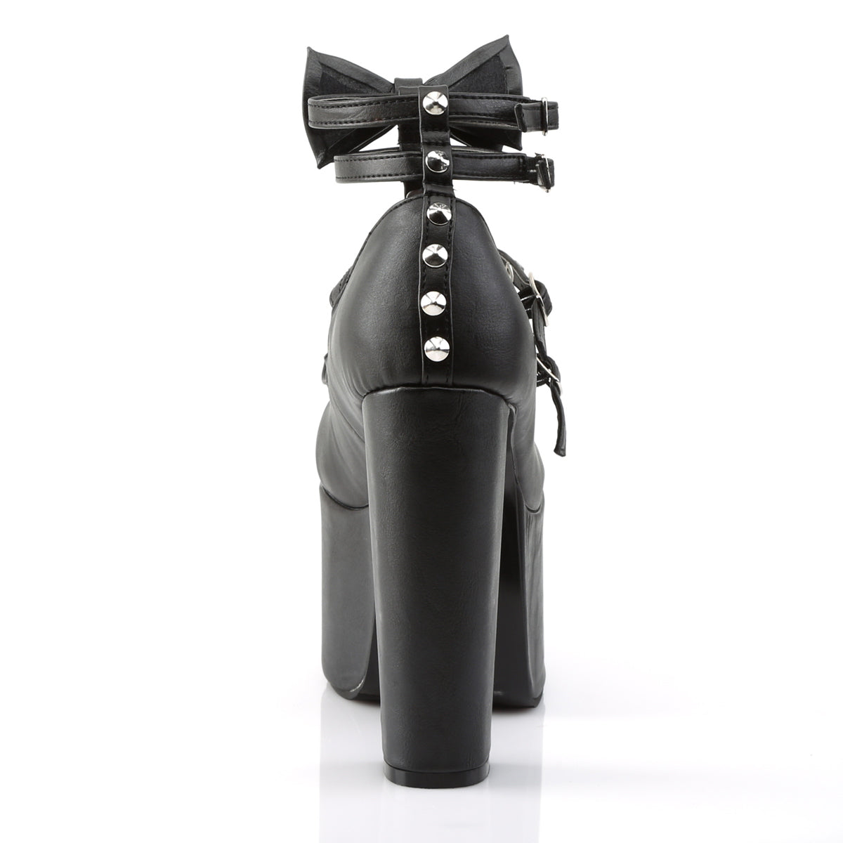 DemoniaCult Pompe da donna TORMENT-600 pelle vegana BLK