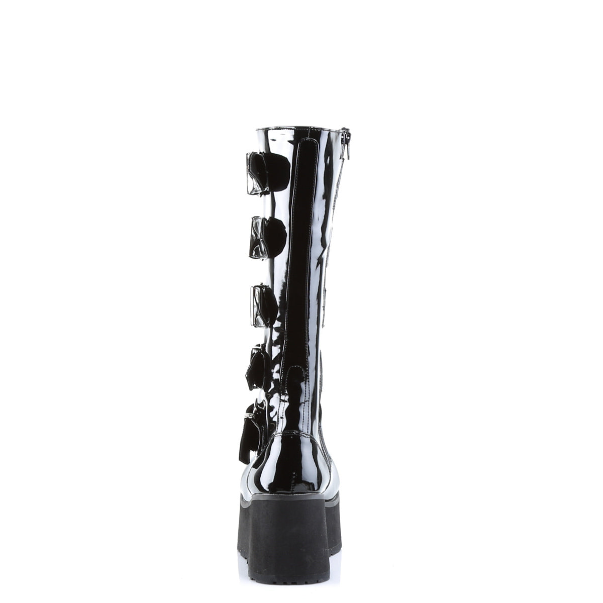 DemoniaCult Stivali da uomo TRASHVILLE-518 blk pat