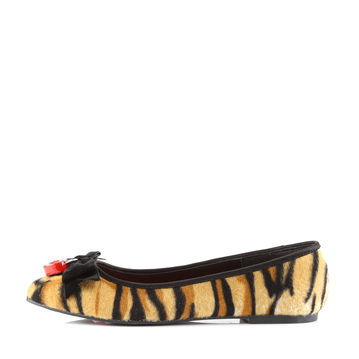 DemoniaCult Scarpa bassa femminile VAIL-02 Capelli finti stampati di tigre