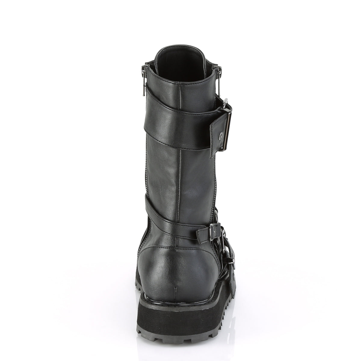 DemoniaCult Stivali da uomo VALOR-220 pelle vegana BLK