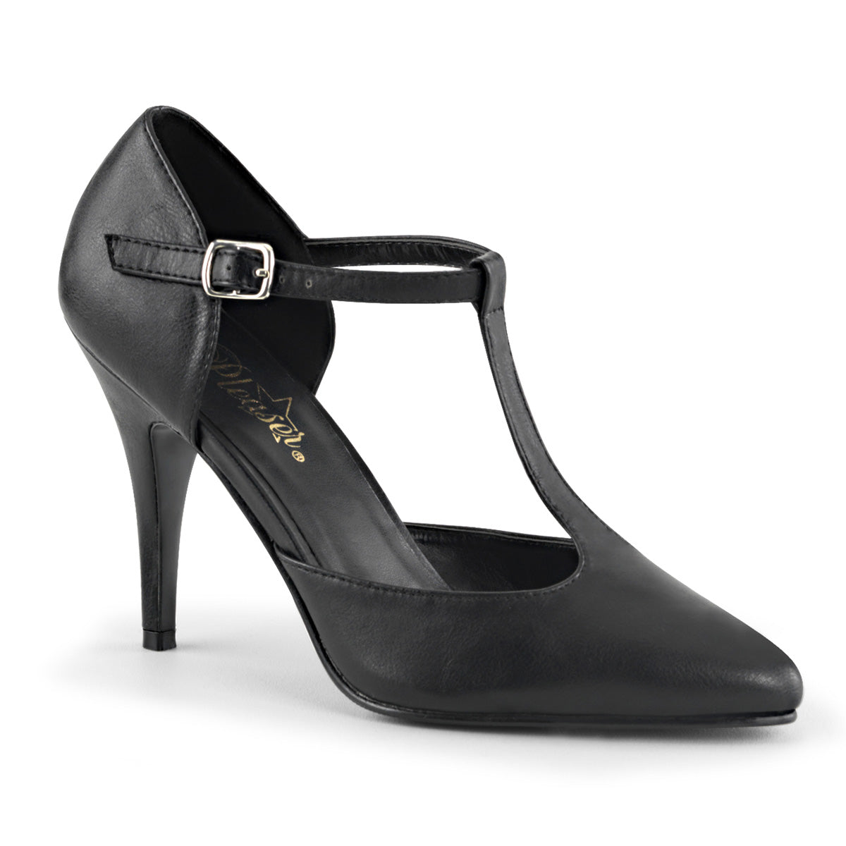 Pleaser Pompe da donna VANITY-415 BLK Pelle ecopelle