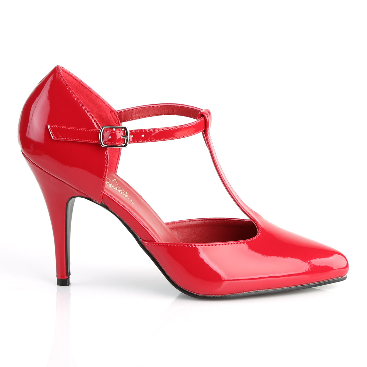 Pleaser Pompe da donna VANITY-415 Pat rossa