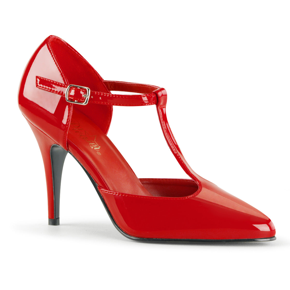 Pleaser Pompe da donna VANITY-415 Pat rossa