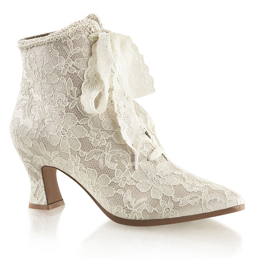 Fabulicious Stivaletti da donna VICTORIAN-30 Champaign Satin-Lace