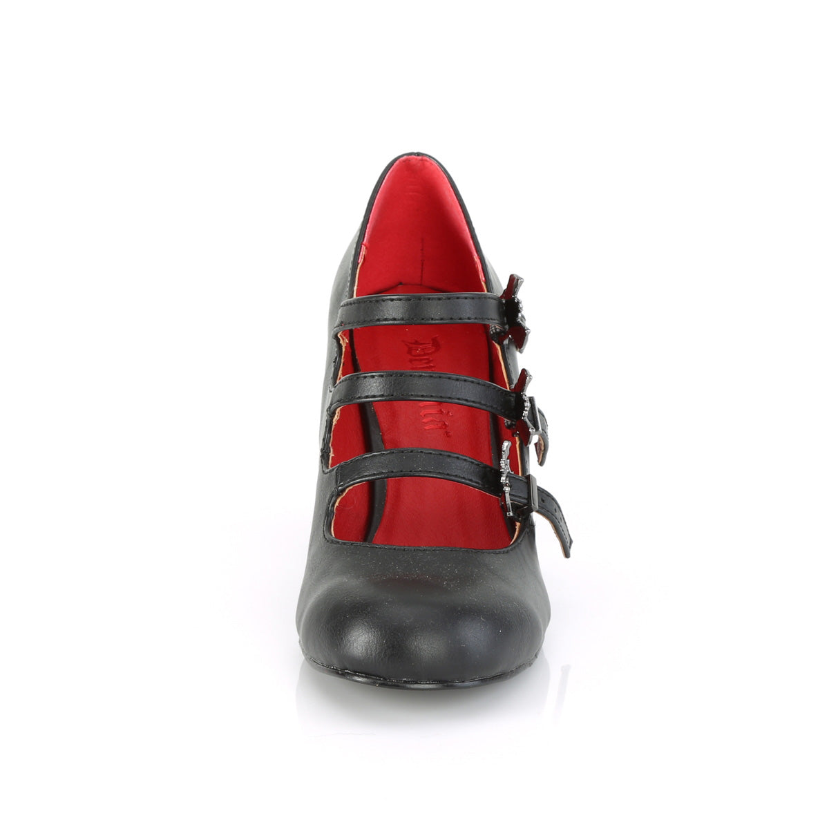 DemoniaCult Pompe da donna VIVIKA-38 pelle vegana BLK