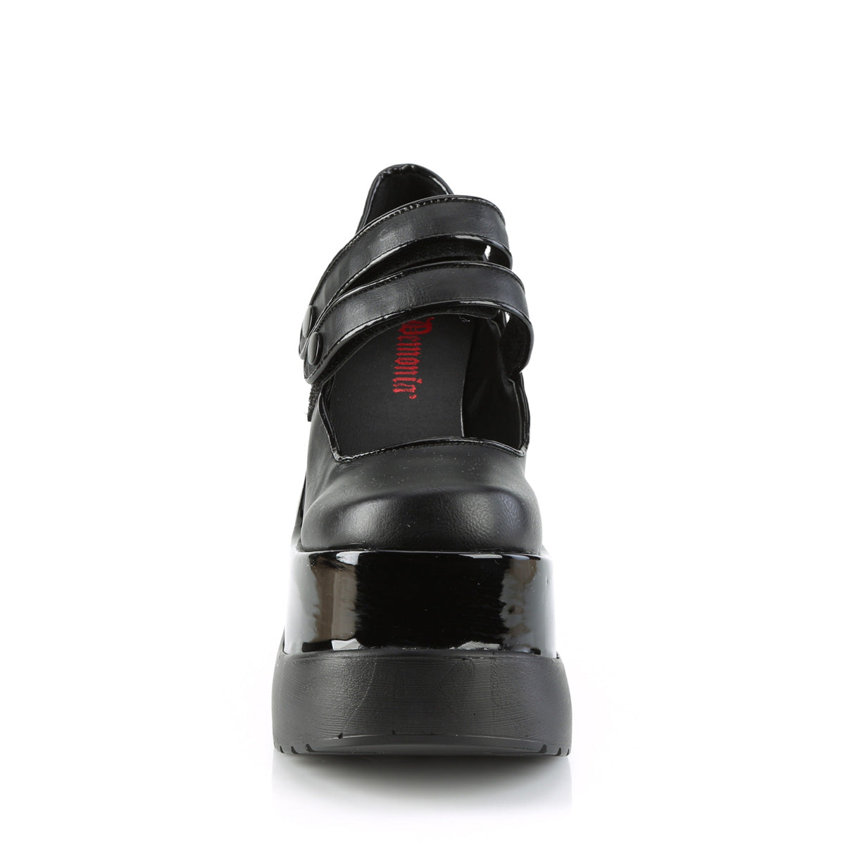 DemoniaCult Pompe VOID-37 blk vegan in pelle pat