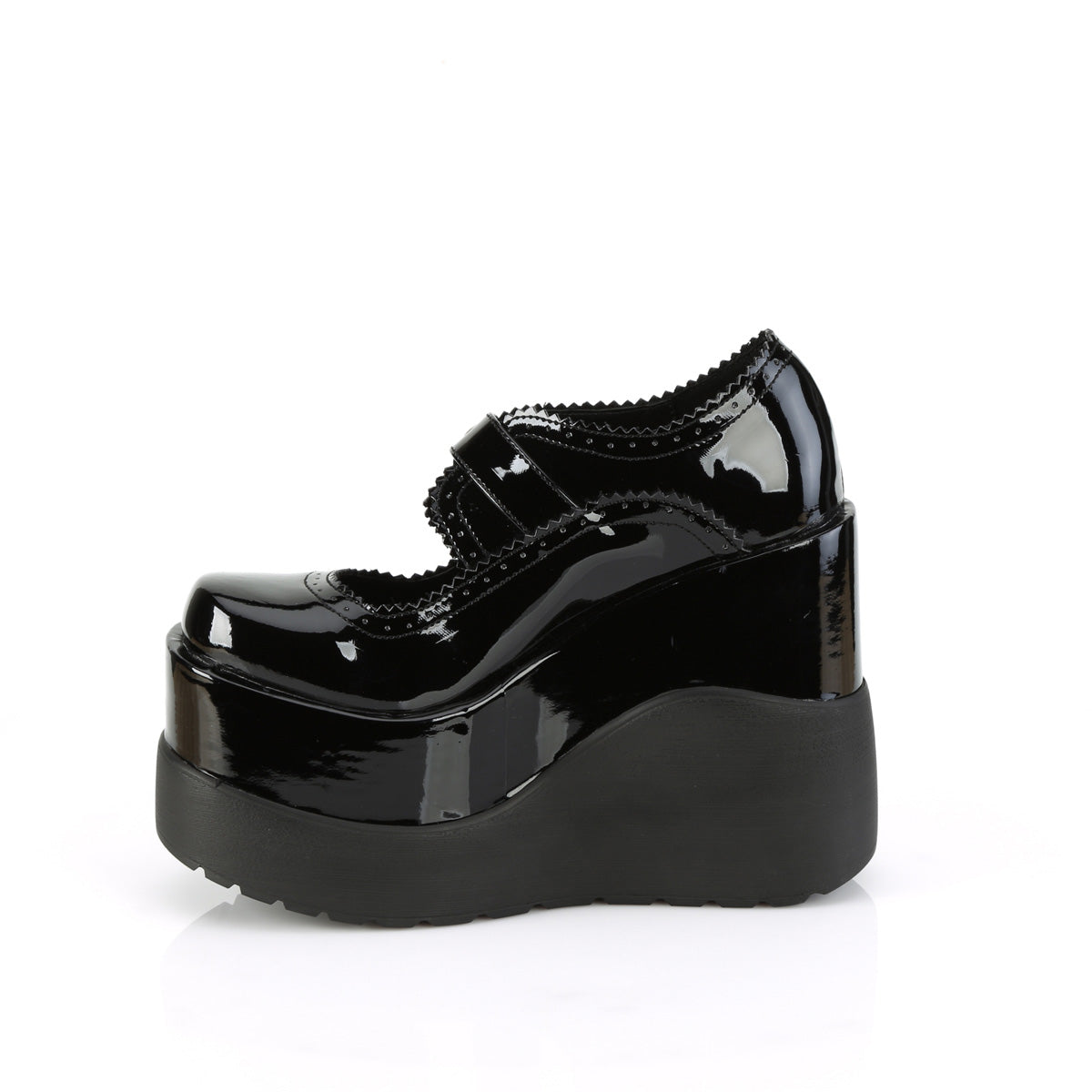 DemoniaCult Pumps VOID-38 Blk Patent