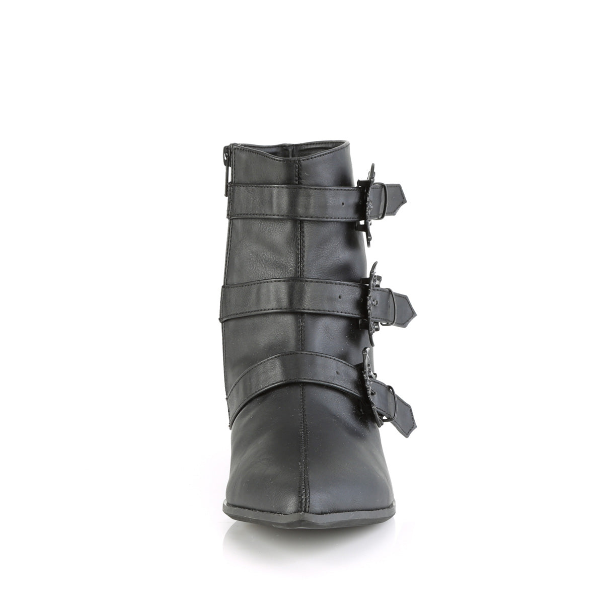 DemoniaCult Stivali da uomo WARLOCK-50-B BLK VEGAN PELLE