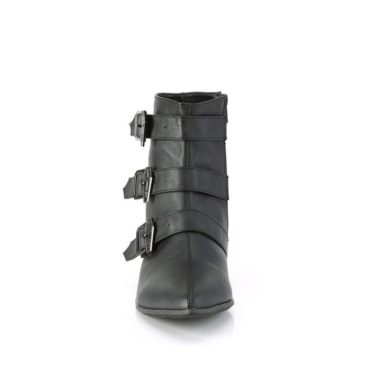 DemoniaCult Stivali da uomo WARLOCK-50-c BLK VEGAN PELLE