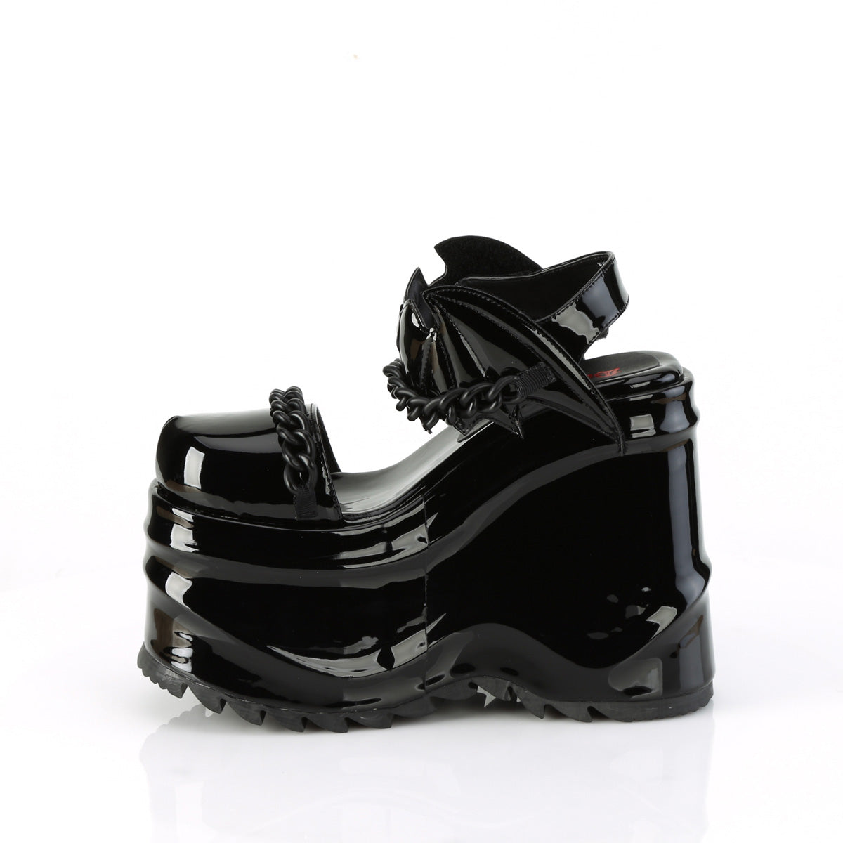 DemoniaCult Sandali femminili WAVE-20 blk pat