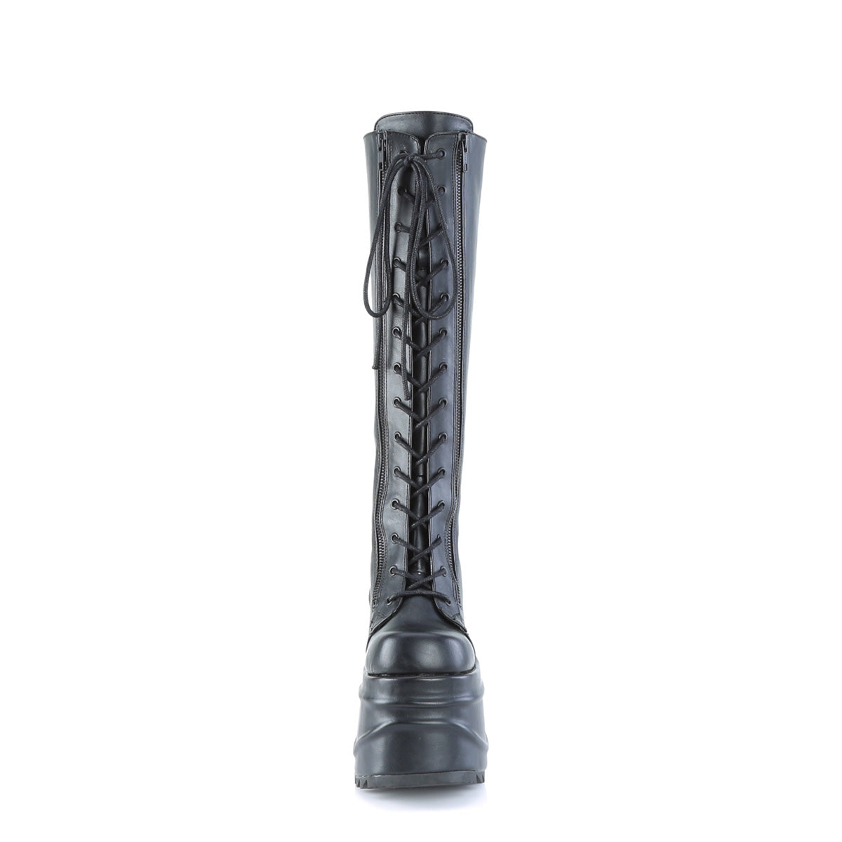 DemoniaCult Stivali da donna WAVE-200 pelle vegana BLK