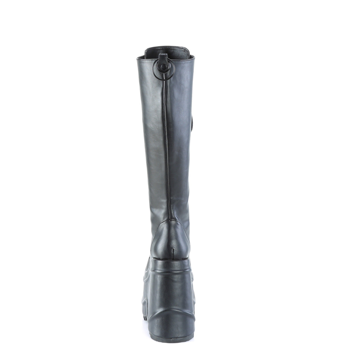 DemoniaCult Stivali da donna WAVE-200 pelle vegana BLK