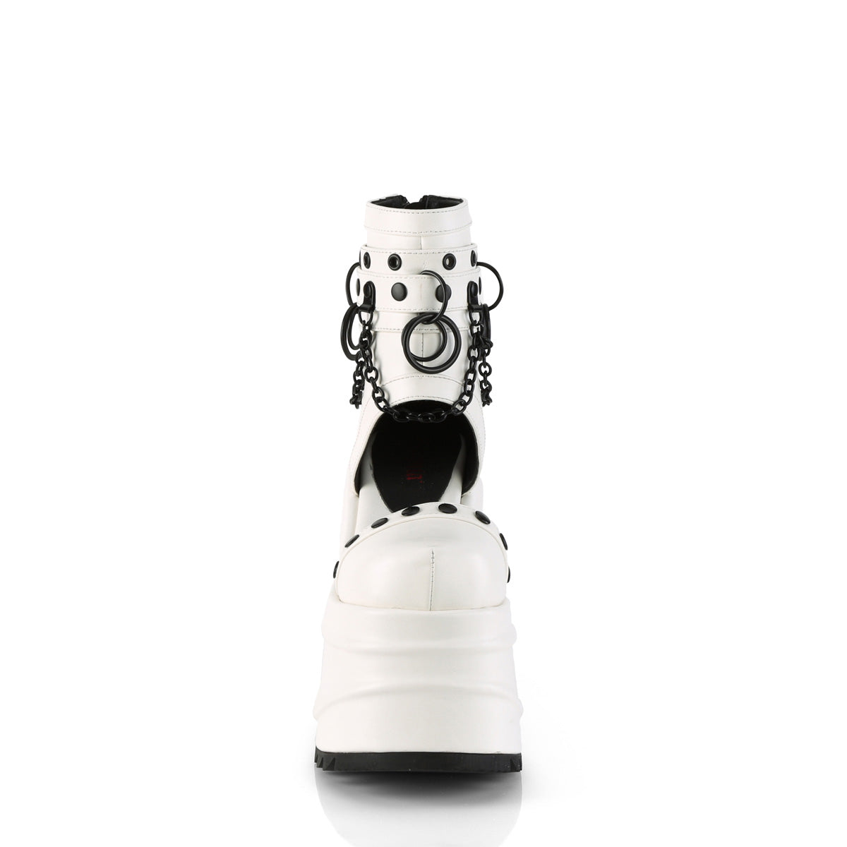 DemoniaCult Sandali WAVE-22 pelle vegana WHT