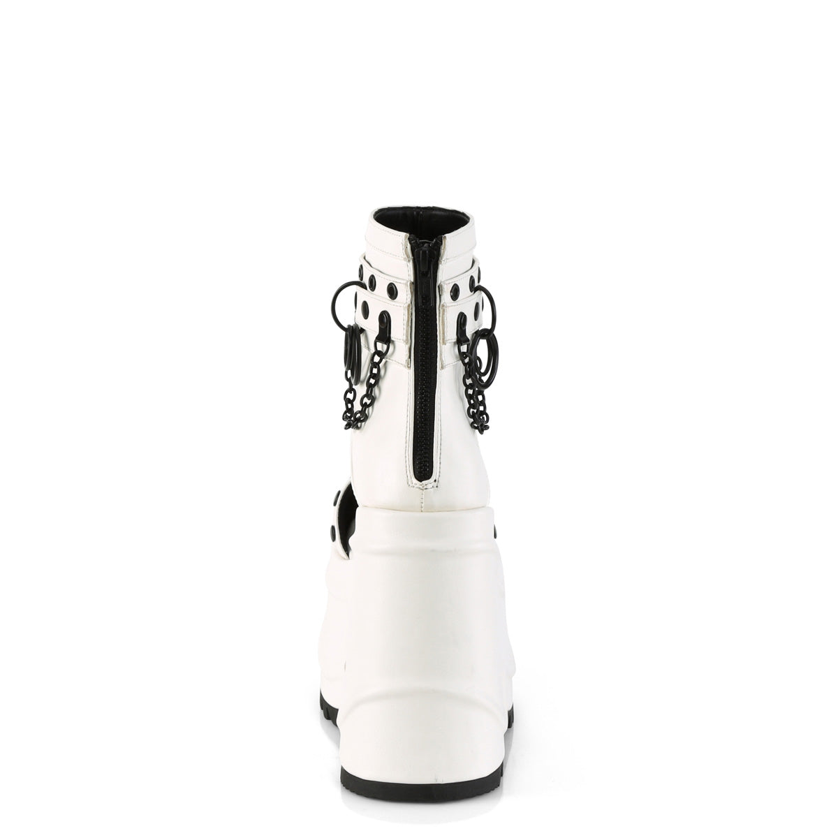 DemoniaCult Sandali WAVE-22 pelle vegana WHT