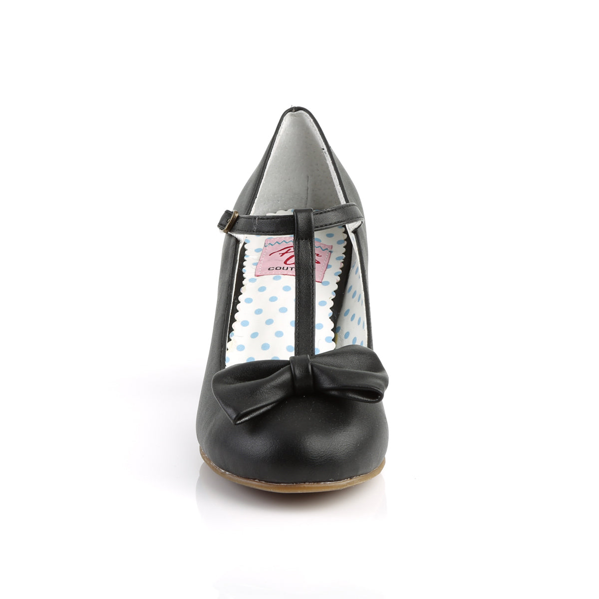 Pin Up Couture Pompe da donna WIGGLE-50 Blk in ecopelle