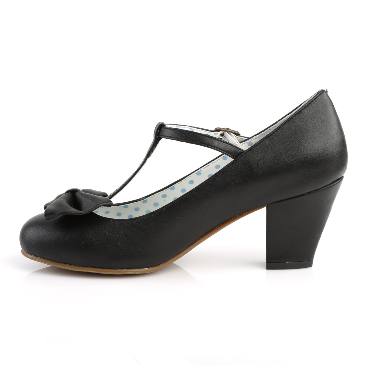 Pin Up Couture Pompe da donna WIGGLE-50 Blk in ecopelle