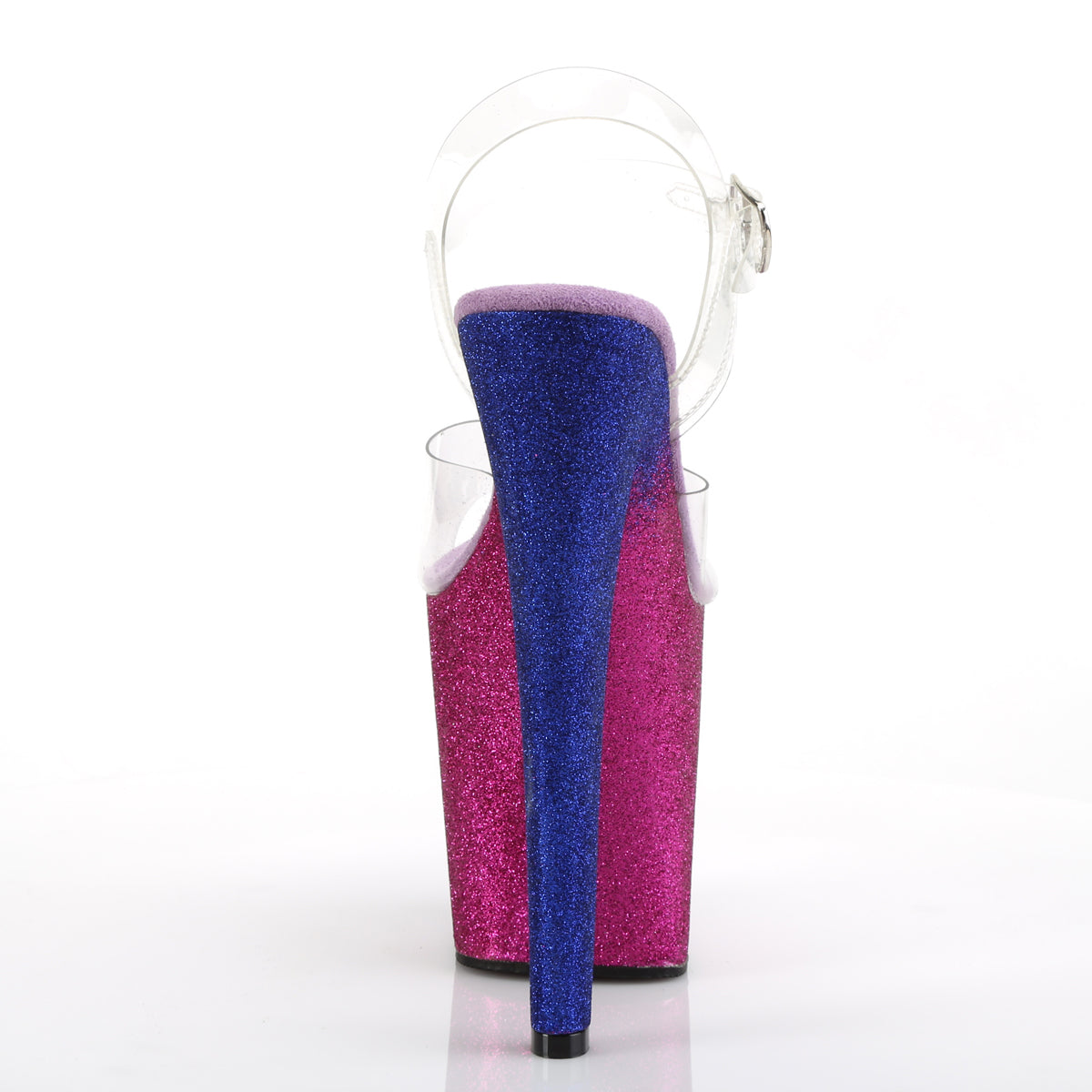 Pleaser Sandali da donna XTREME-808ombre CLR / fucsia-blu ombre