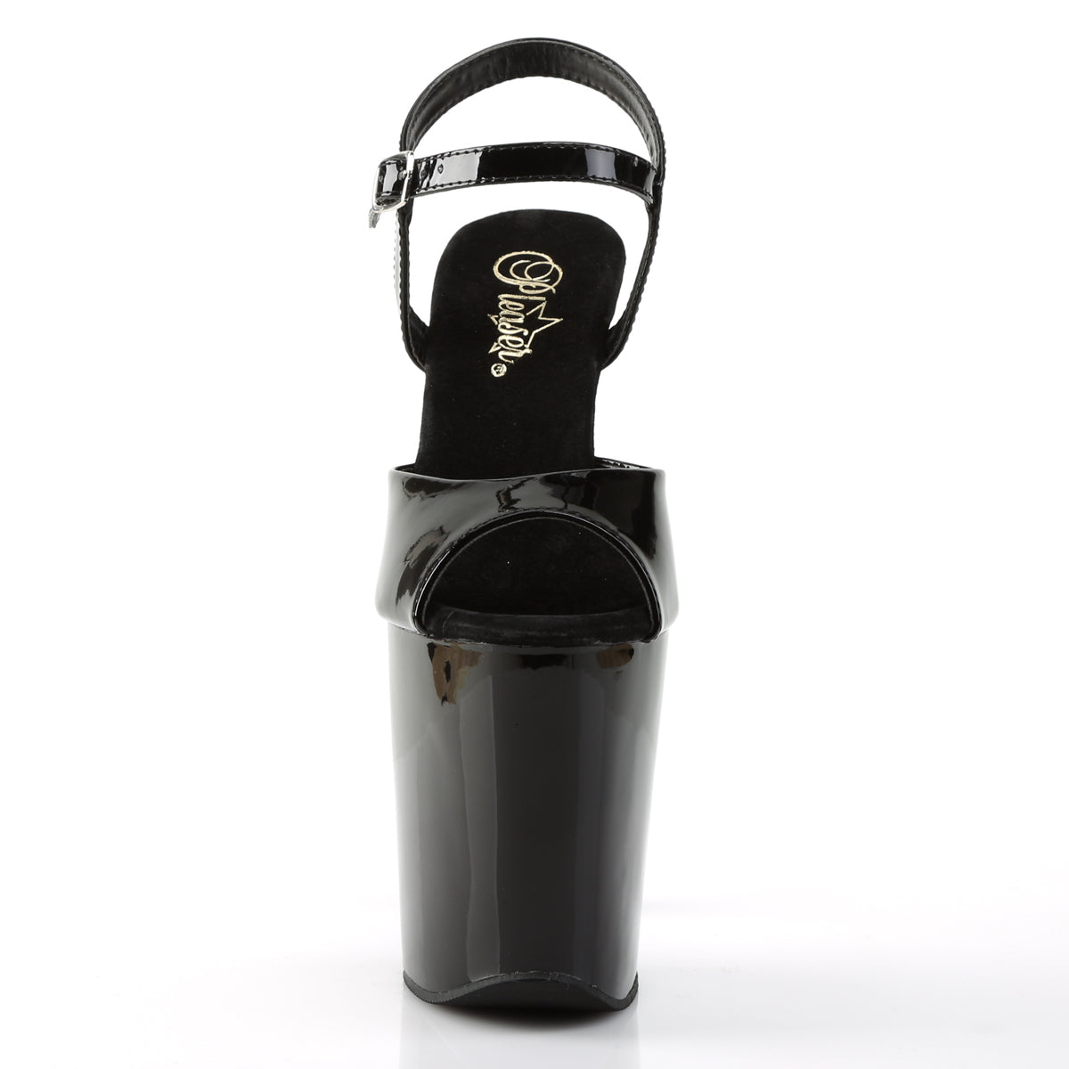 Pleaser Sandali da donna XTREME-809 BLK PAT / BLK