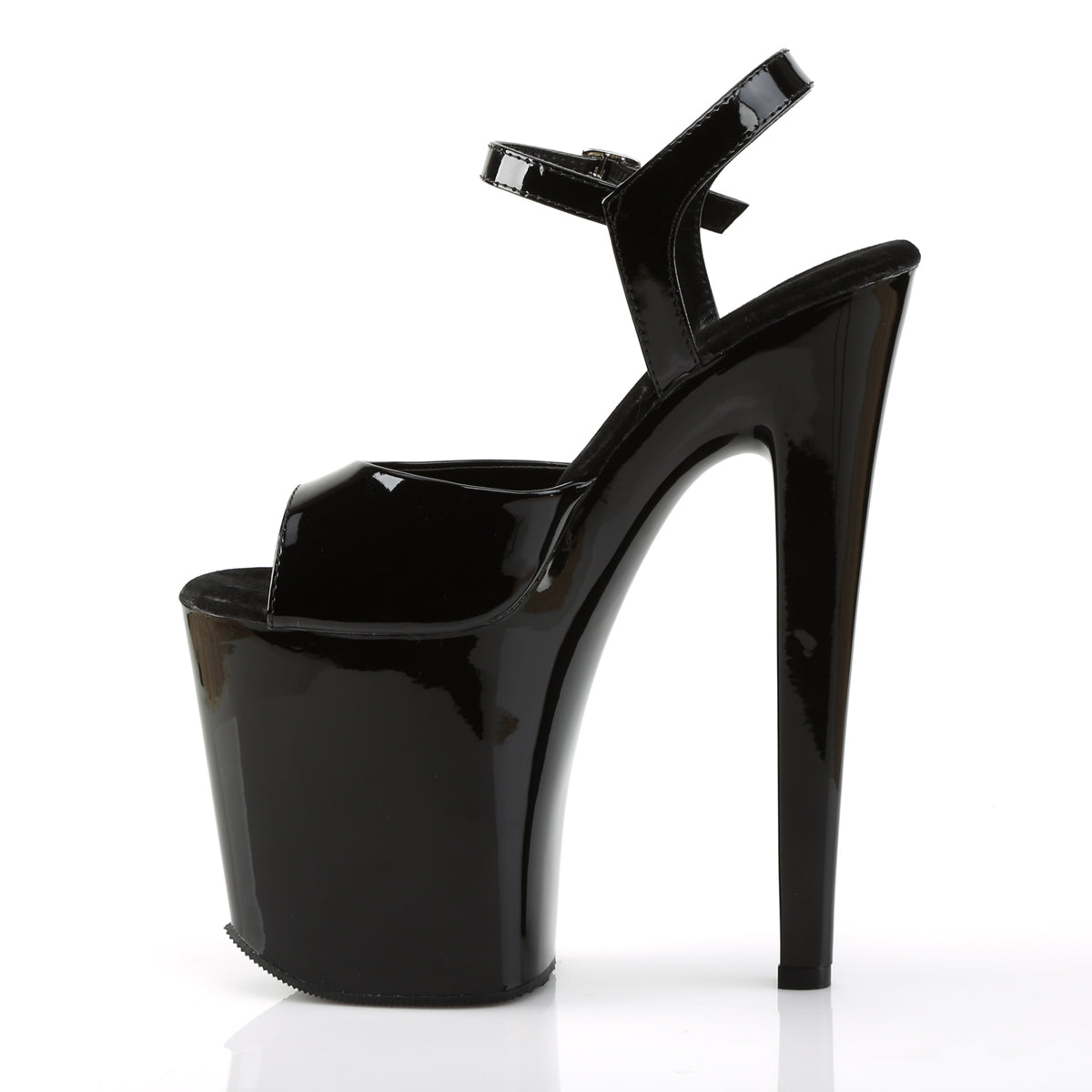 Pleaser Sandali da donna XTREME-809 BLK PAT / BLK