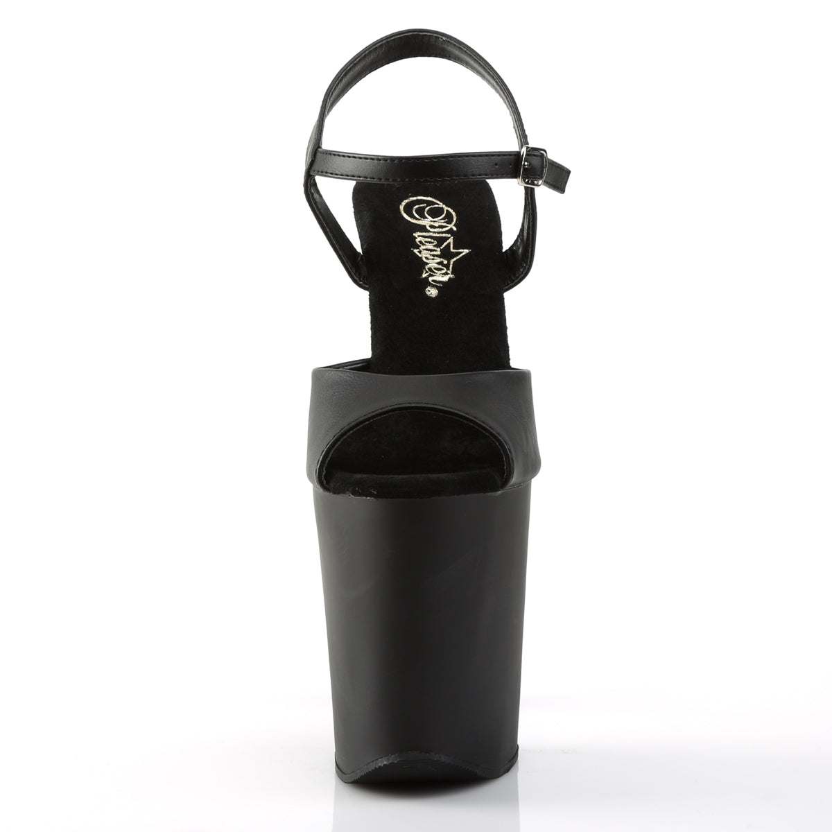 Pleaser Sandali da donna XTREME-809 BLK in ecopelle / BLK opaco