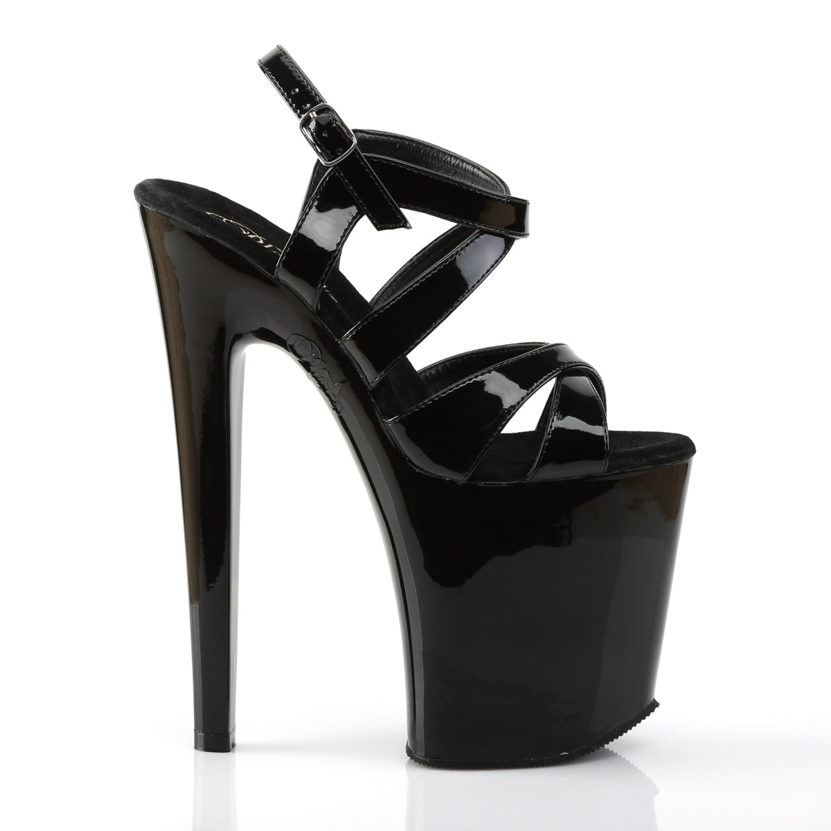 Pleaser Sandali da donna XTREME-872 BLK PAT / BLK