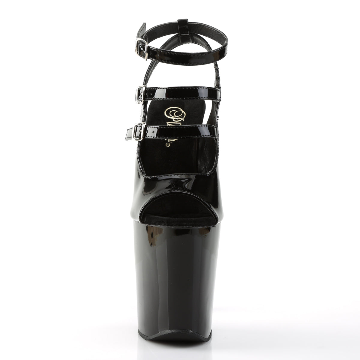 Pleaser Sandali da donna XTREME-873 BLK PAT / BLK