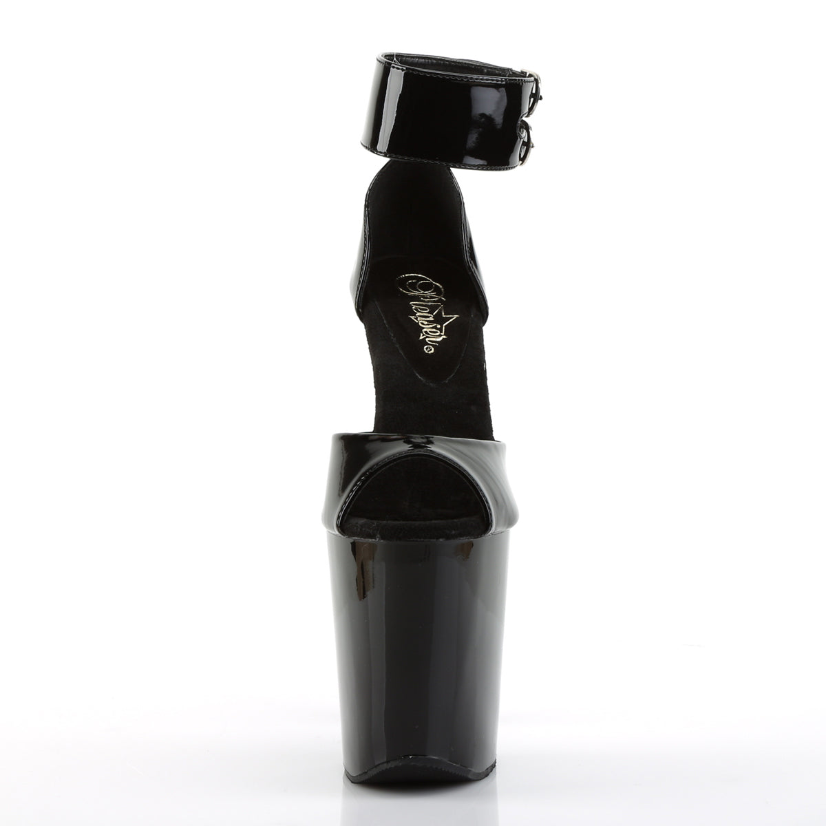 Pleaser Sandali da donna XTREME-875 BLK PAT / BLK