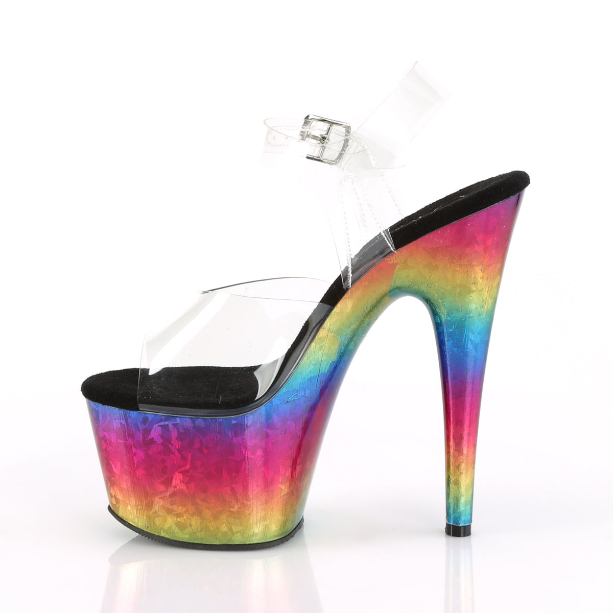 Pleaser ADORE-708MRB CLR / Metallico Rainbow