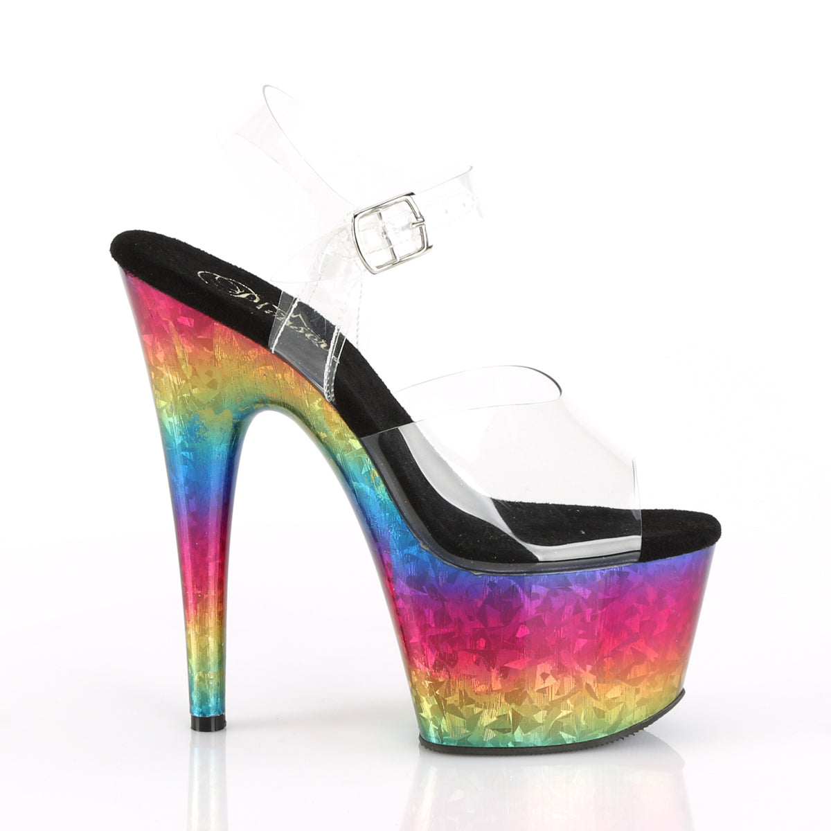 Pleaser ADORE-708MRB CLR / Metallico Rainbow