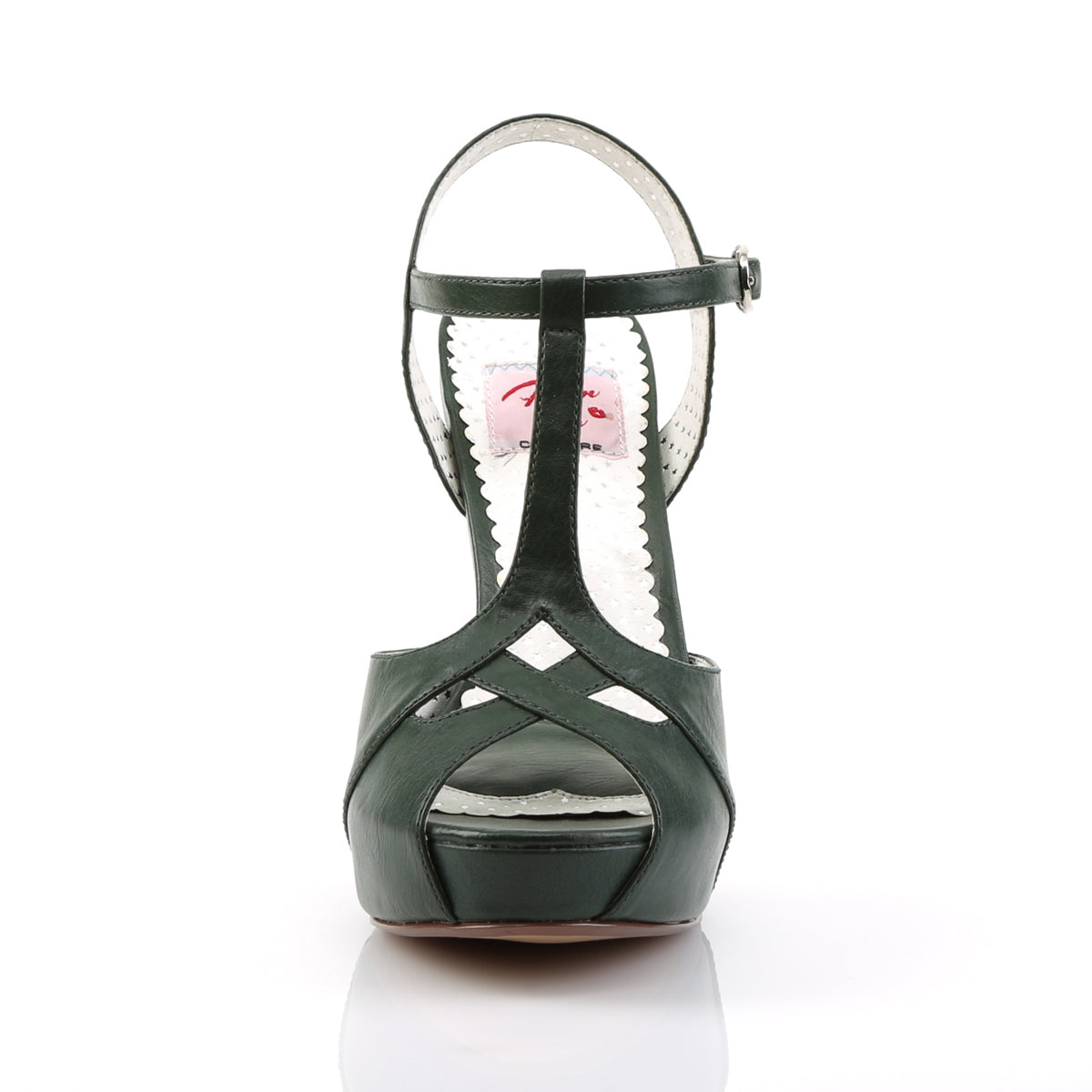 Pin Up Couture Pompe da donna BETTIE-23 Forst Green Ecide Pelle