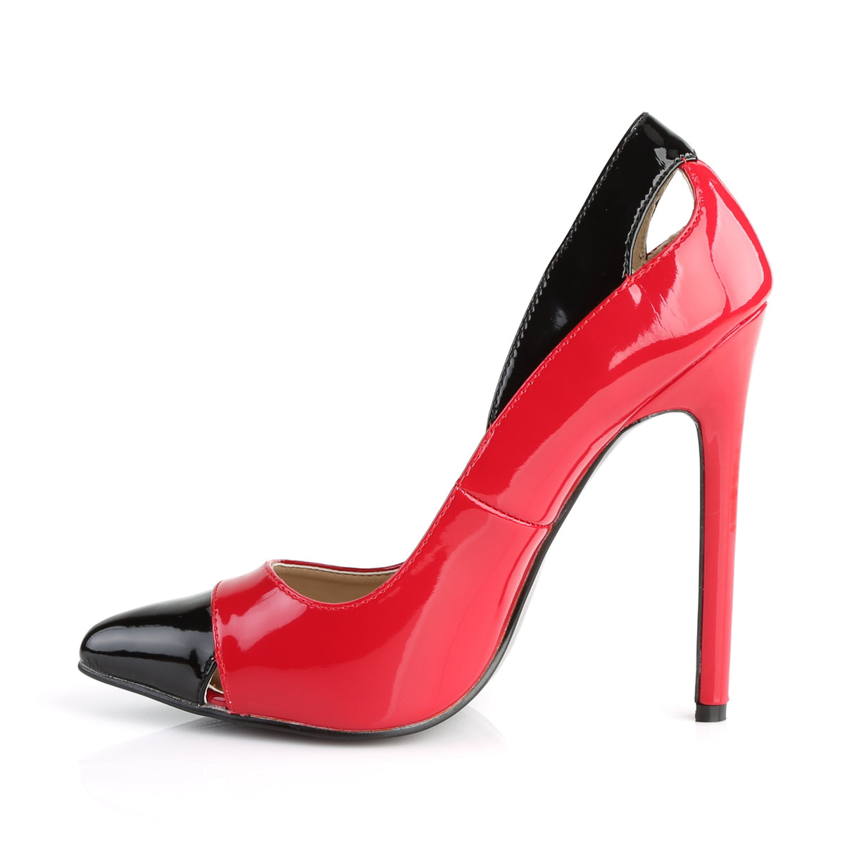Pleaser Da donna SEXY-22 Pat rossa-Blk