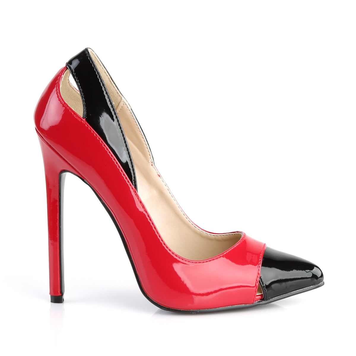 Pleaser Da donna SEXY-22 Pat rossa-Blk