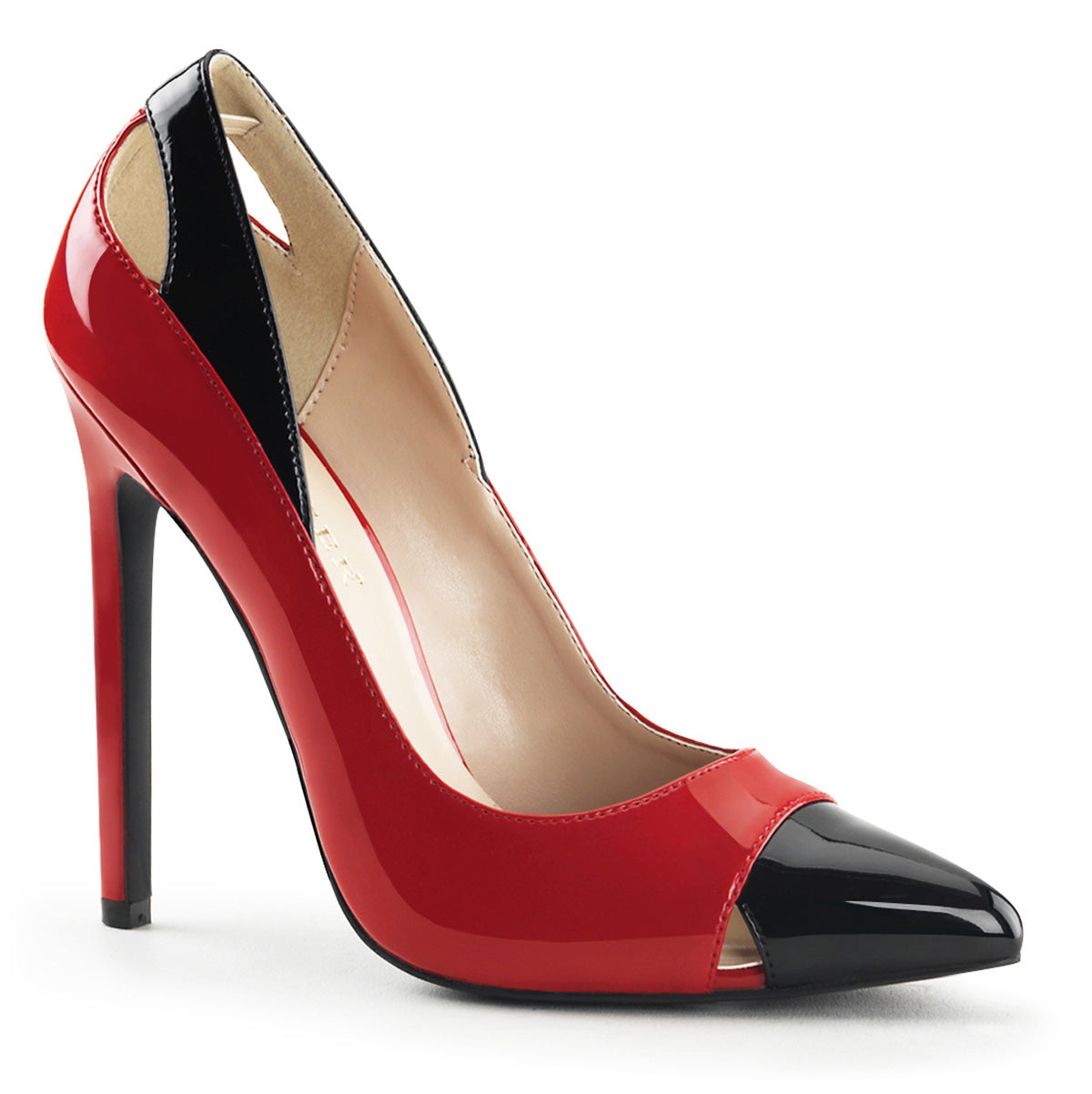 Pleaser Da donna SEXY-22 Pat rossa-Blk