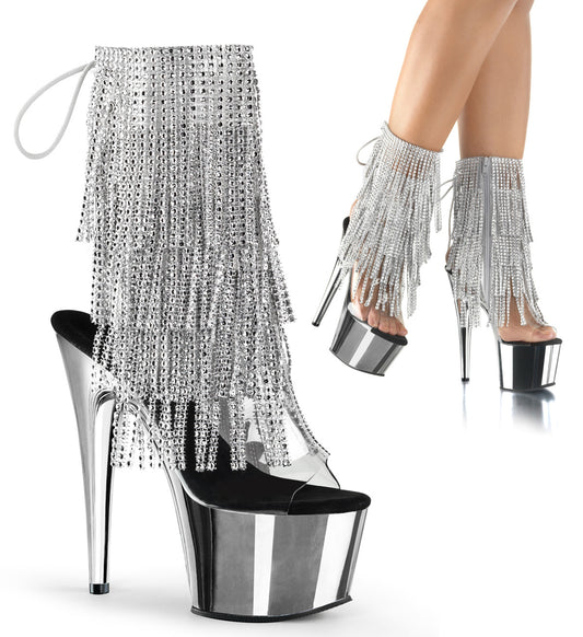 Pleaser Stivaletti da donna ADORE-1017RSF CLR-SLV / SLV Chrome