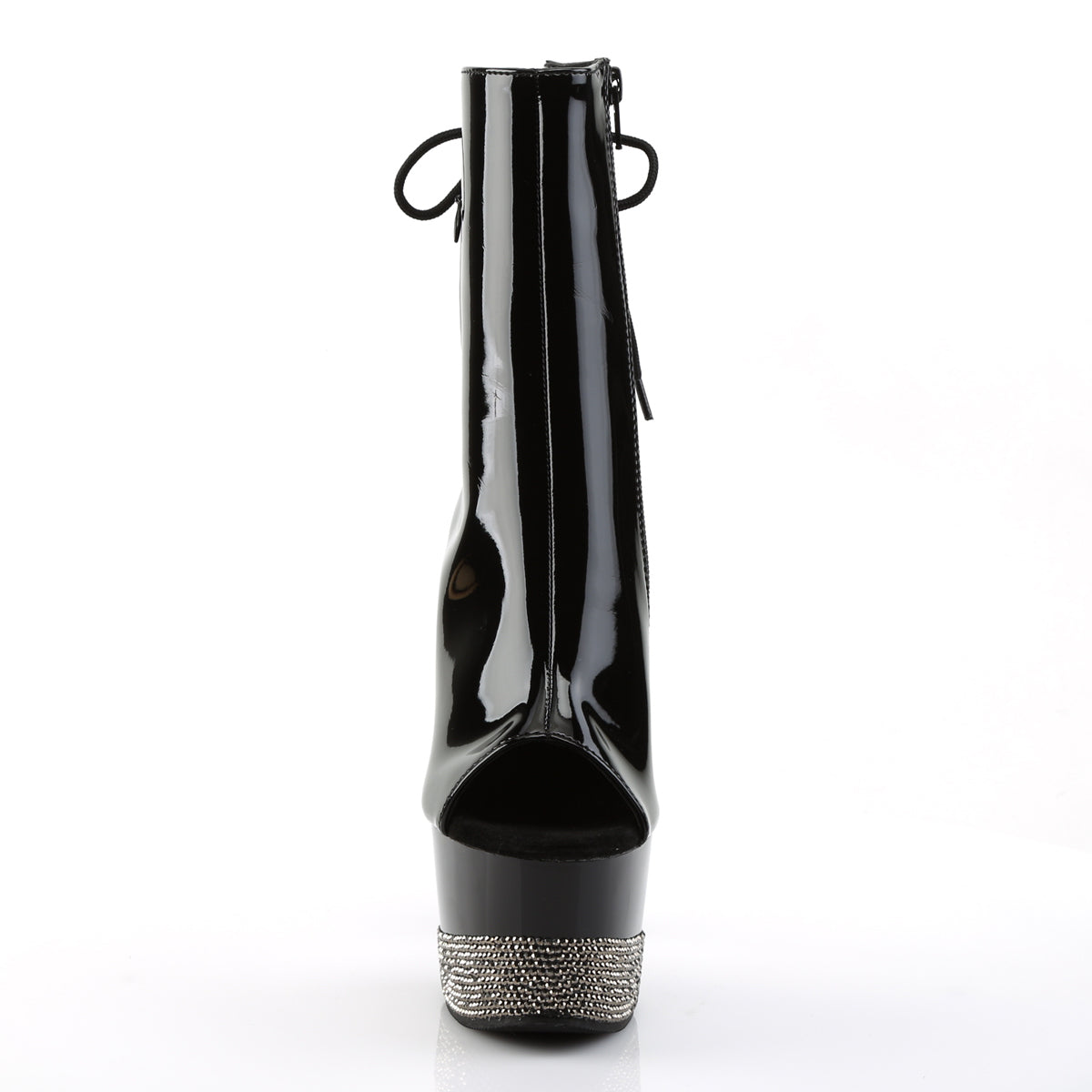 Pleaser Stivaletti da donna ADORE-1018-3 BLK / BLK-PEWTER RS