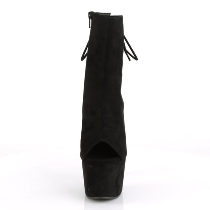 Pleaser Stivaletti da donna ADORE-1018FS BLK FAUX SOMEDE / BLK Suede