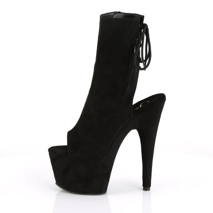 Pleaser Stivaletti da donna ADORE-1018FS BLK FAUX SOMEDE / BLK Suede