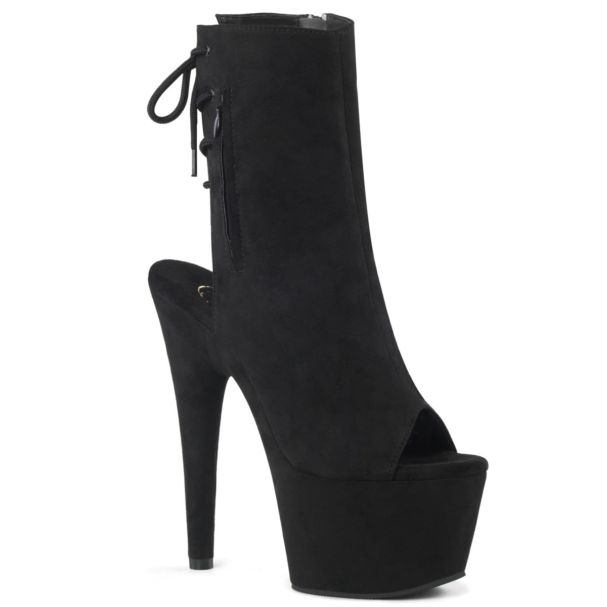 Pleaser Stivaletti da donna ADORE-1018FS BLK FAUX SOMEDE / BLK Suede