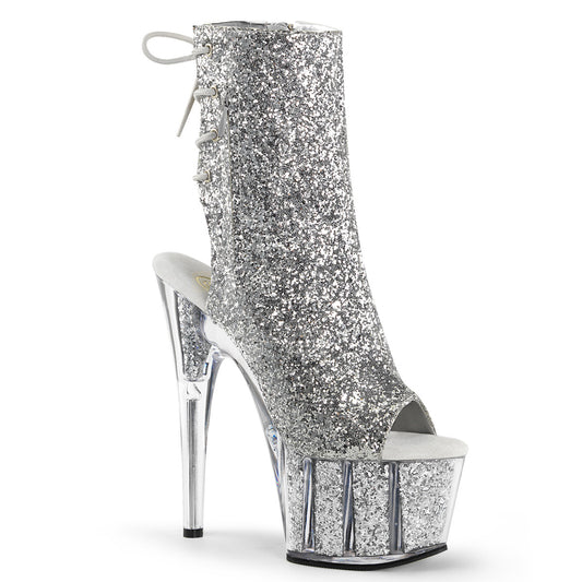 Pleaser Stivaletti da donna ADORE-1018G glitter slv / glitter slv
