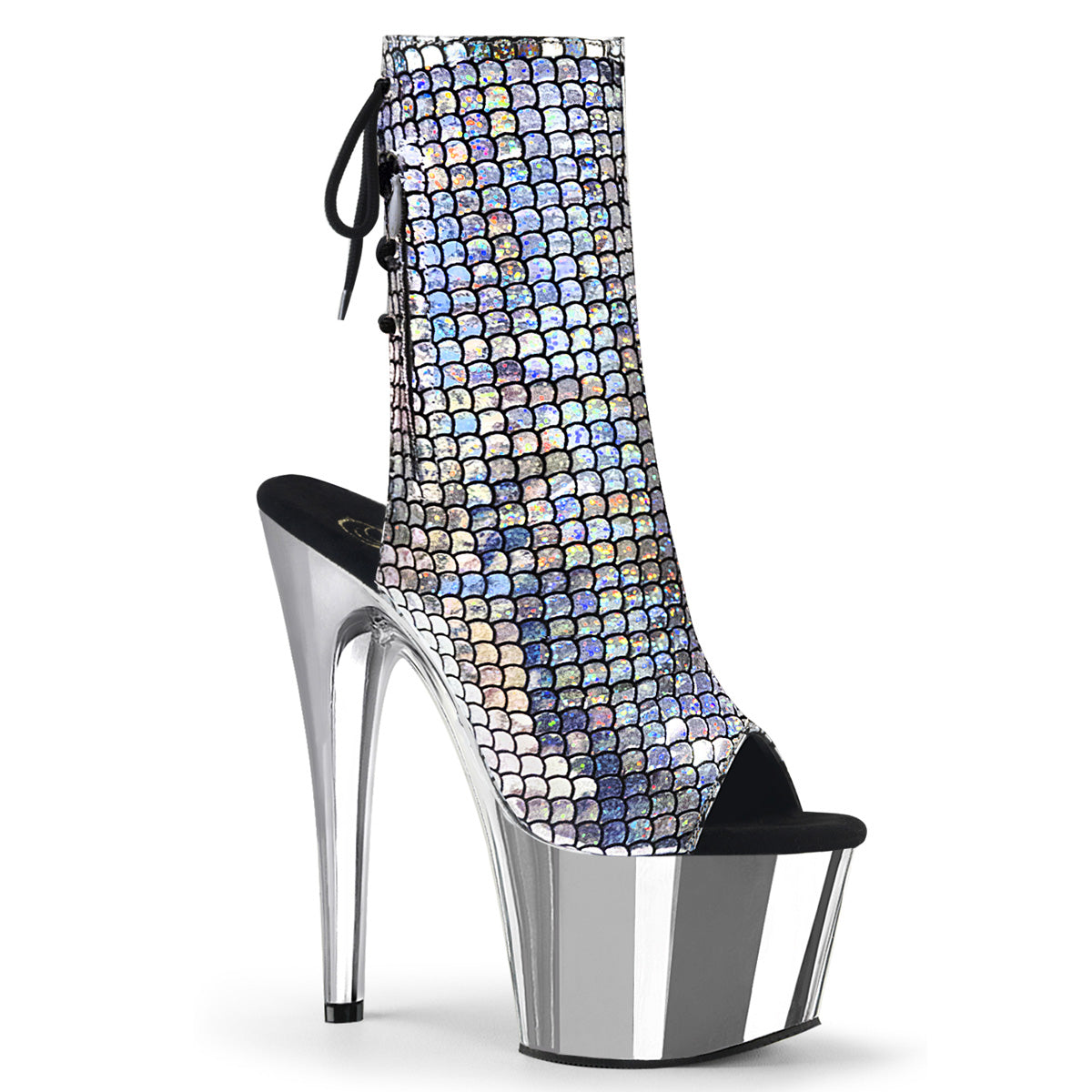 Pleaser Stivaletti da donna ADORE-1018MSC SLV Hologram / SLV Chrome