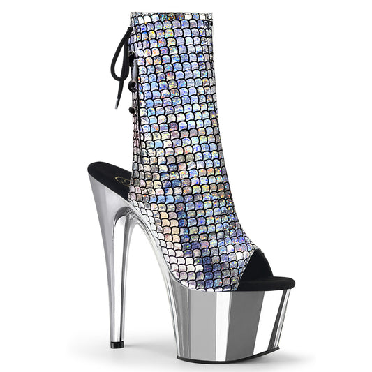 Pleaser Stivaletti da donna ADORE-1018MSC SLV Hologram / SLV Chrome
