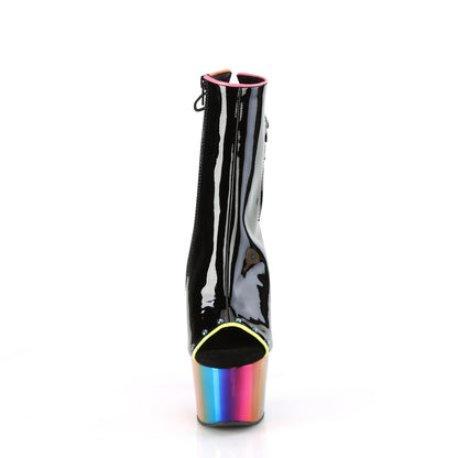 Pleaser   ADORE-1018rc-02 blk pat/Rainbow Cromo