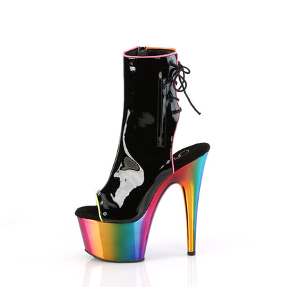 Pleaser   ADORE-1018rc-02 blk pat/Rainbow Cromo