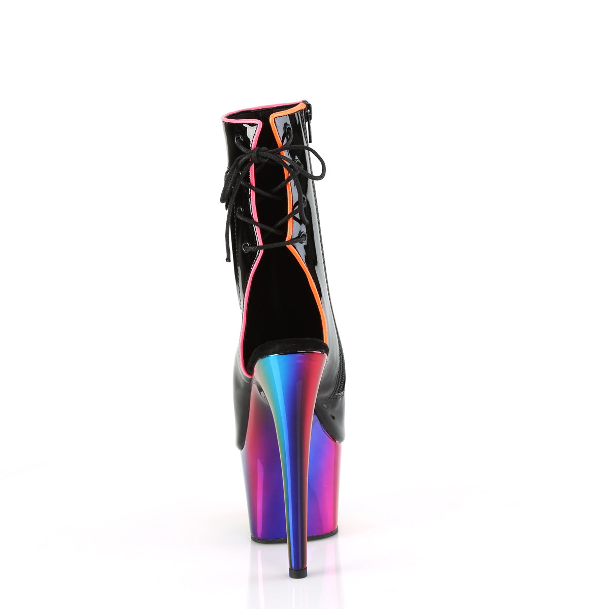 Pleaser   ADORE-1018rc-02 blk pat/Rainbow Cromo