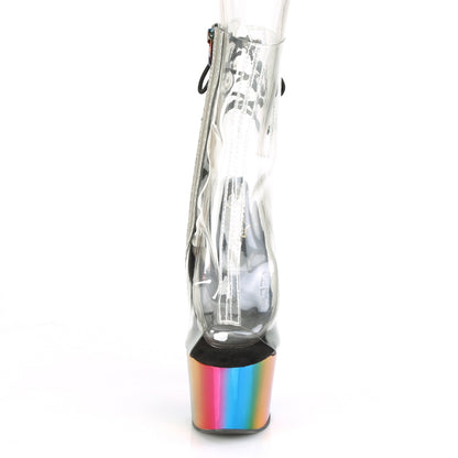 Pleaser Stivaletti da donna ADORE-1018RC CLR /Rainbow Cromo