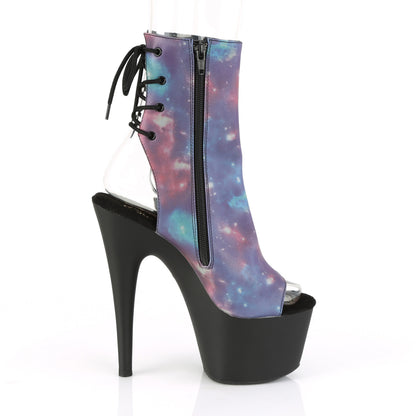 Pleaser Stivaletti da donna ADORE-1018Refl Purple-Blue Reflective / Blk Matte