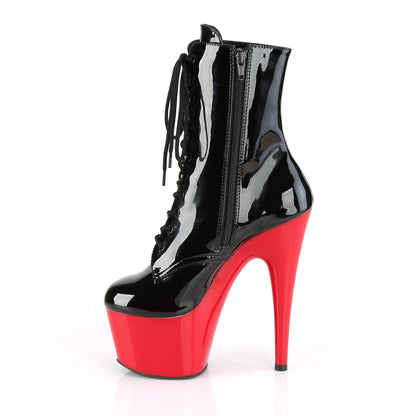 Pleaser Stivaletti da donna ADORE-1020 BLK PAT / RED