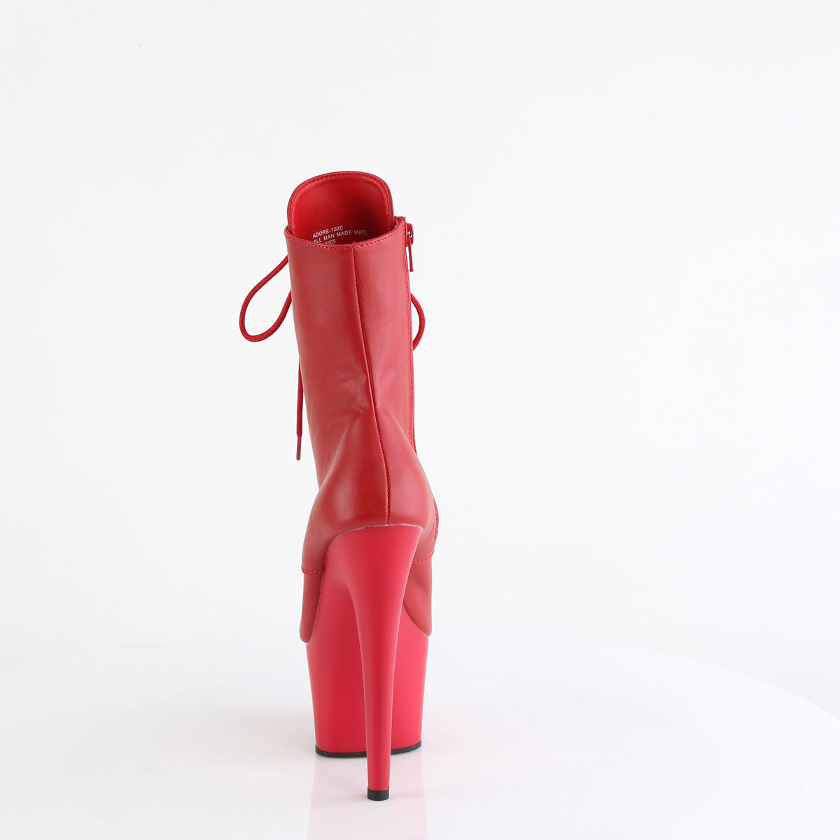 Pleaser   ADORE-1020 in pelle finta rossa/rossa opaca