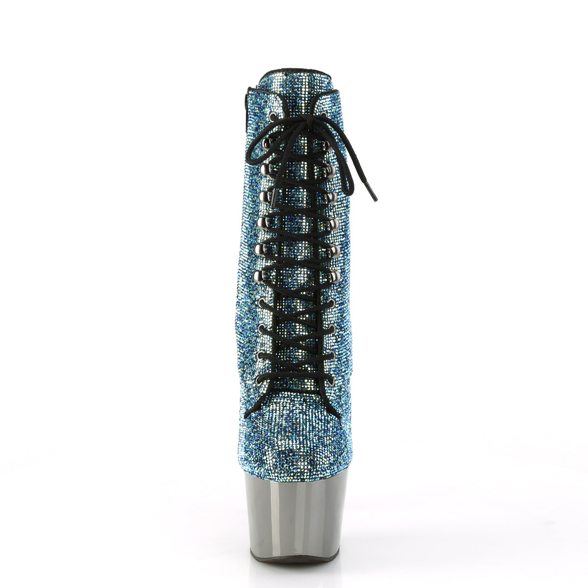 Pleaser  Stivaletti ADORE-1020CHrs Turquoise Multi Rs / Peltro Chrome
